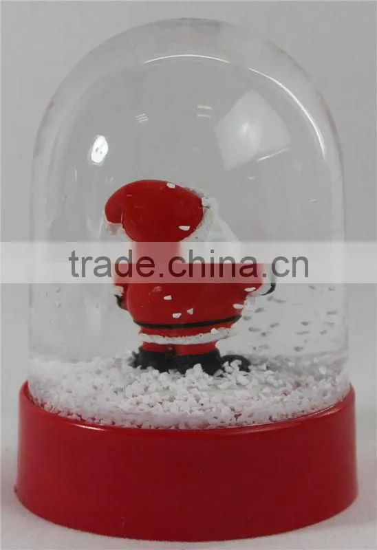 Cute plastic small snow flake snow globe