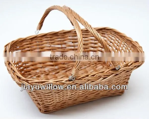 2014 new convenient wicker easter basket with handmade hotsale