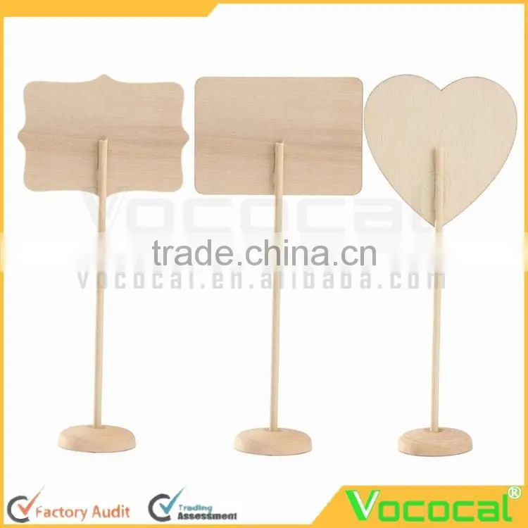 10 Pcs Mini Wood Blackboard Chalkboard Easel With Stand And Sturdy Thick Base