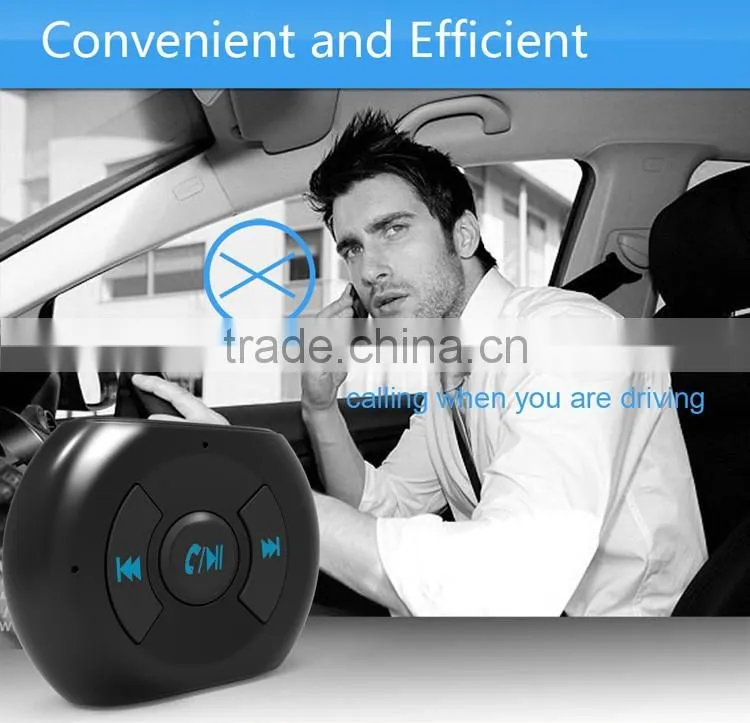 2017 3.5mm blutooth car handsfree car stereo bluetooth aux adapter