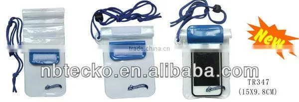 Hot sale multi color PVC bag mobile phone swimming waterproof pouch