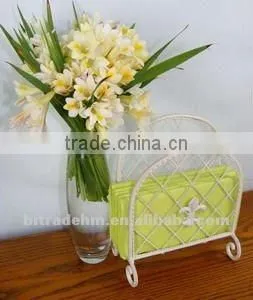 metal antique napkin holder