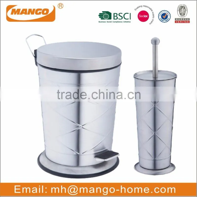 New simple hotel accessories hand body lotion bottle stainless steel bathroom set