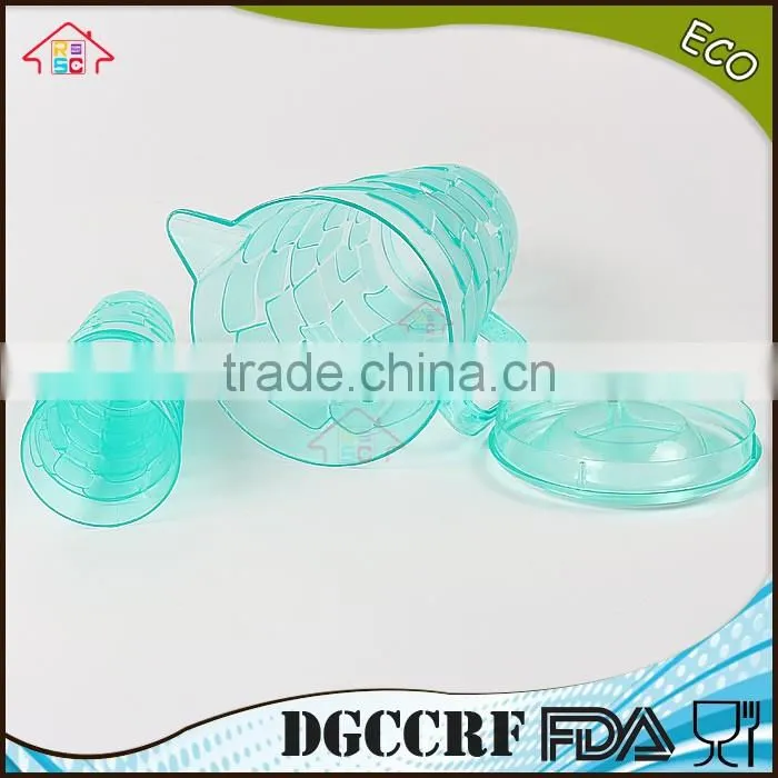 NBRSC set of 5 pieces Plastic PS Cold water jug water kettle Hollow drinking bottle PP pot double layer watering can