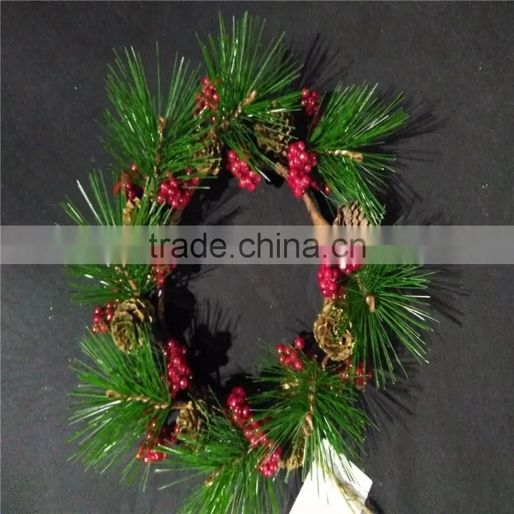 examples of handicrafts christmas candle ring for Christmas decor
