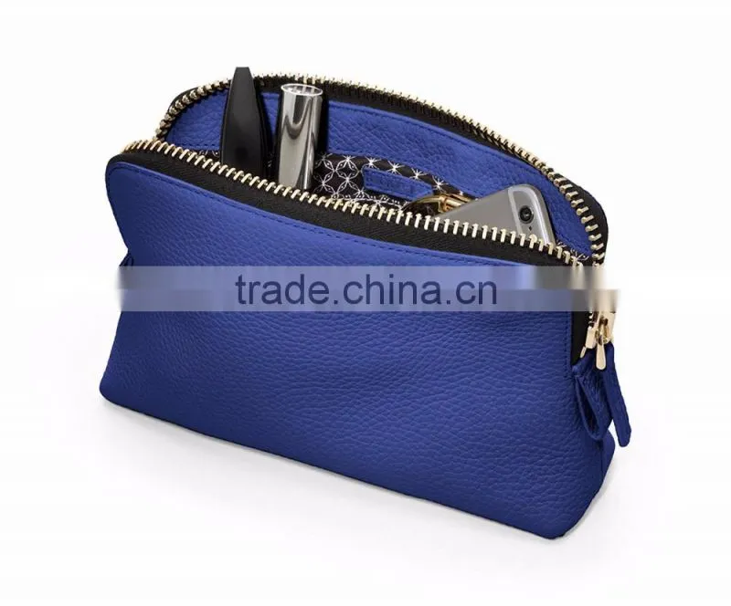 genuine leather makeup bag custom/travel makeup bag/trolley makeup bag