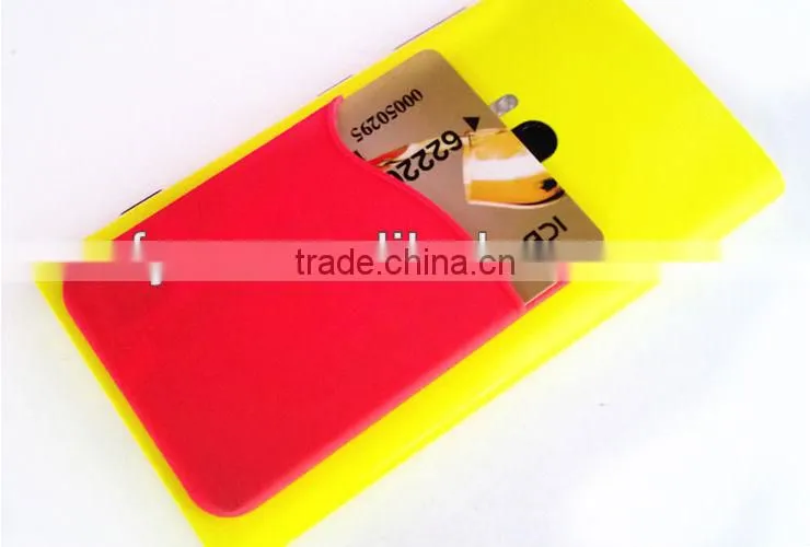 cheap price mobile silicone 3m sticker smart wallet for student