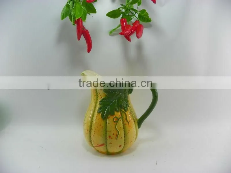 Newest Hot Sale Pumpkin Ceramic Kettle