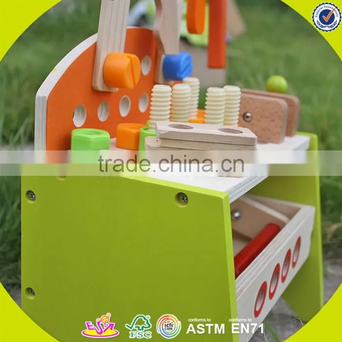 2017 New design kids wooden toy tool bench best design children wooden toy tool bench diy baby wooden toy tool bench W03D030