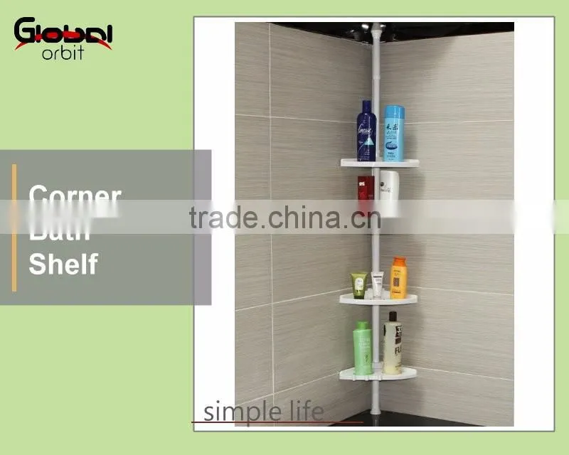 Multi Purpose House Storage Chrome Plated Kitchen Metal Shelf Vertical Wire Rack