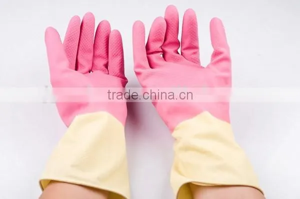 Home Furnishing Dish Washing Gloves Natural Latex Gloves