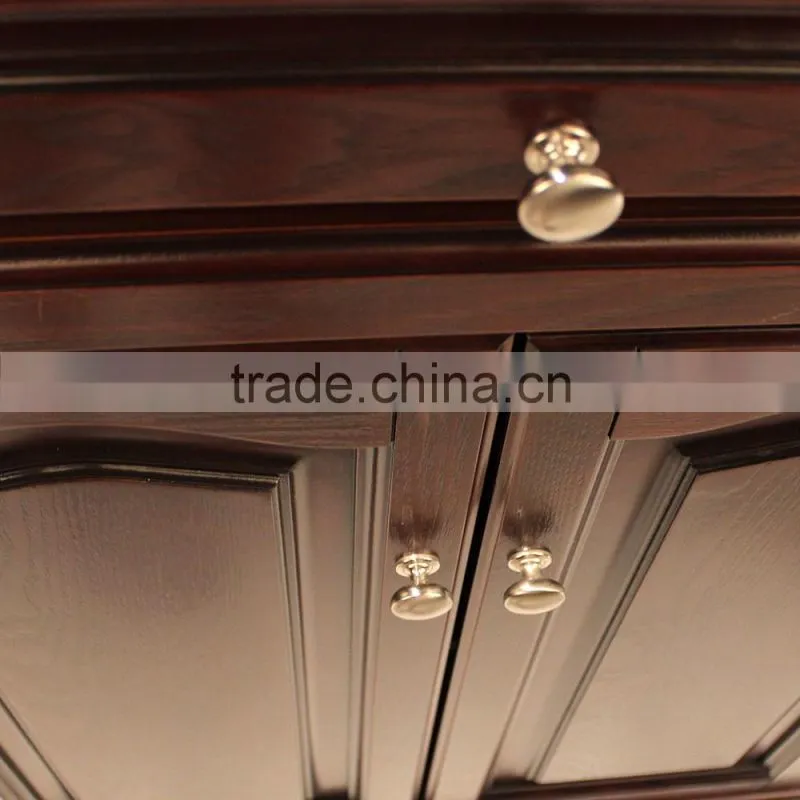 High Quality Mobile Bamboo Buffet Trolley