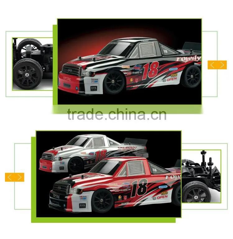 High speed 2.4G 1:10 race track with rc car