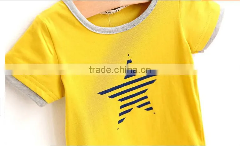 High quality organic cotton t shirt for boy kids t shirt with new design