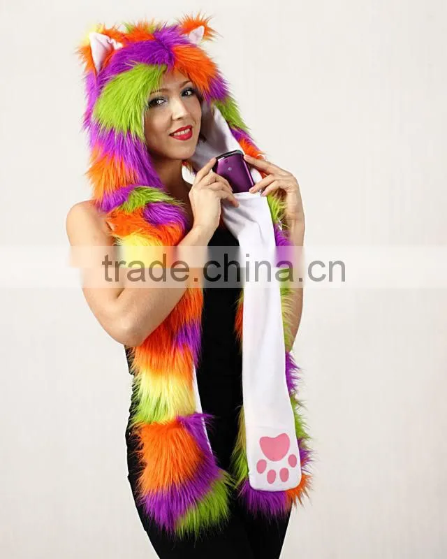 Faux Fur Winter Headwear Adult Contemporary Hat Manufacture