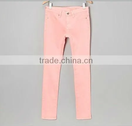 Rhubarb Spray On Skinny Jeans