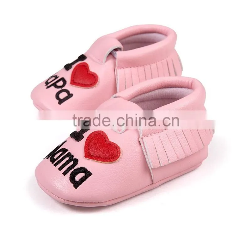 Cute baby moccasins, I love papa & mama moccasins, lovely baby moccasins