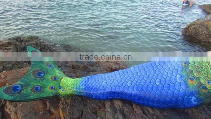 Children Swimming pool bag monofin swimsuit mermaid tail costumes