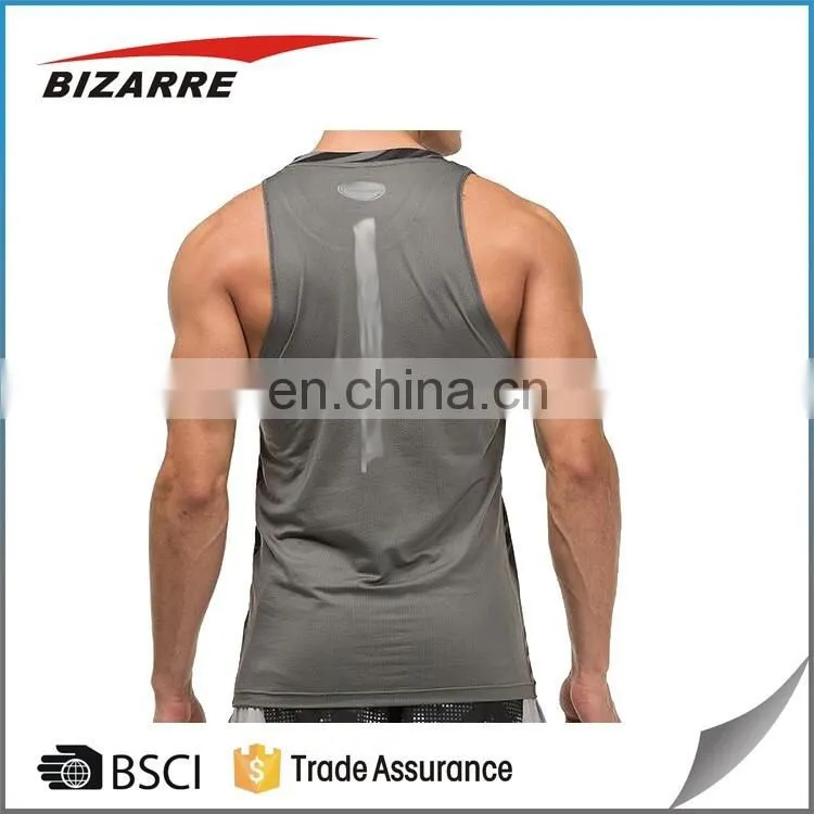 Custom Made Hot Sale Sports Running Mens Gym Compression vest tank top