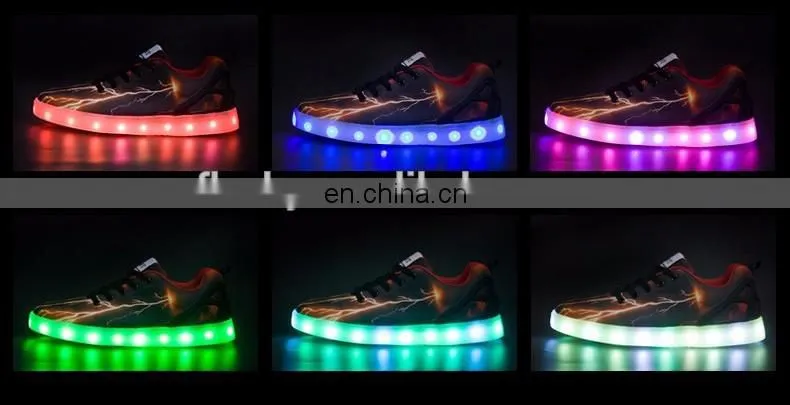 Wholesale Luminous LED Shoes For Adults New Simulation Sole Glowing Shoes