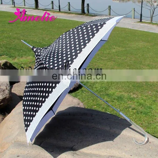 Polka dots outdoor pagoda umbrella