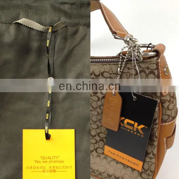 Kids garments hang tags, String Tag Seal one way cord,string seal for garment