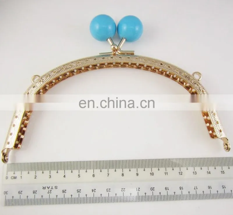 DIY Wedding metal kiss lock coin purse clutch frame