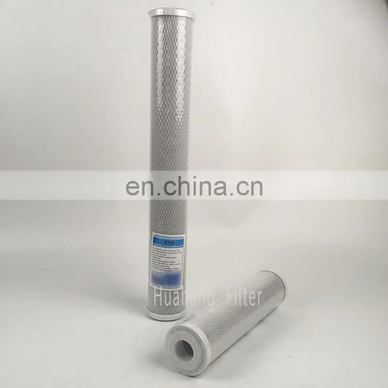 Activated carbon filter for domestic drinking water