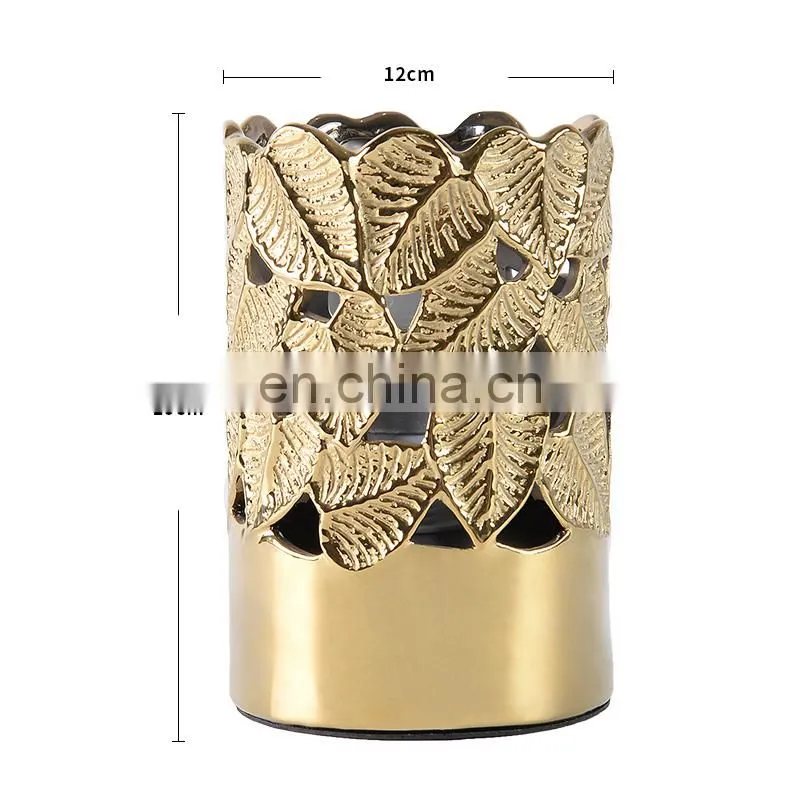 New design of flower ceramic table lamp for indoor room