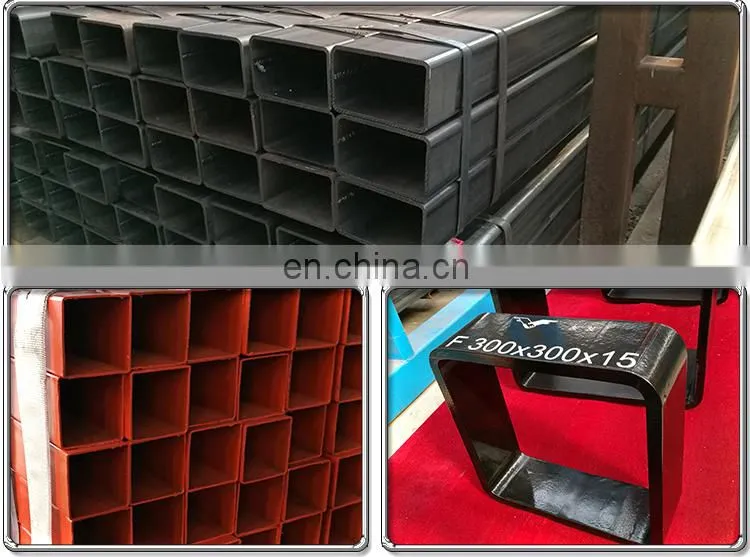 rectangular steel tube sizes 75x75 tube square pipe for sale
