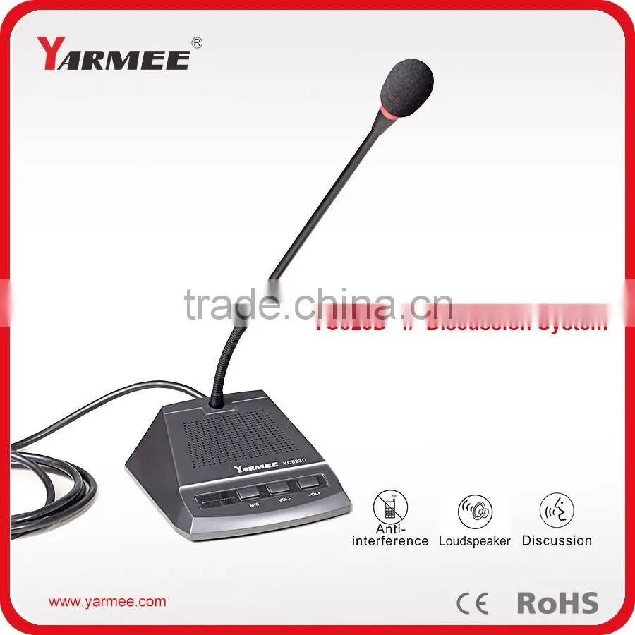 2016 new products delegate microphone stand with buit-in speaker