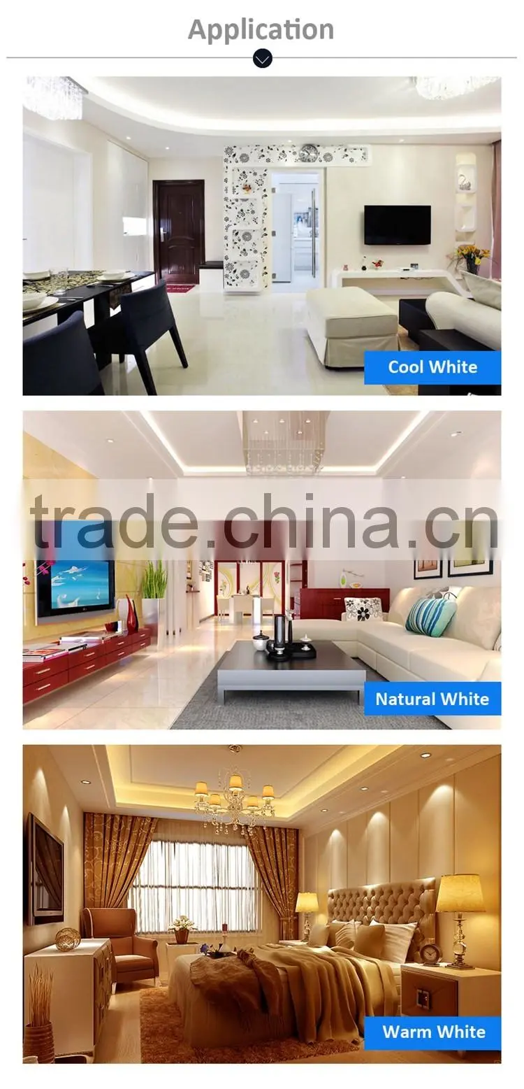 Cool white warm white color led recessed downlight housing