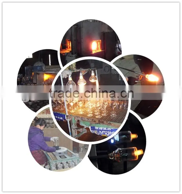 Handmade high quality transparent 750ml glass wine bottles wholesale