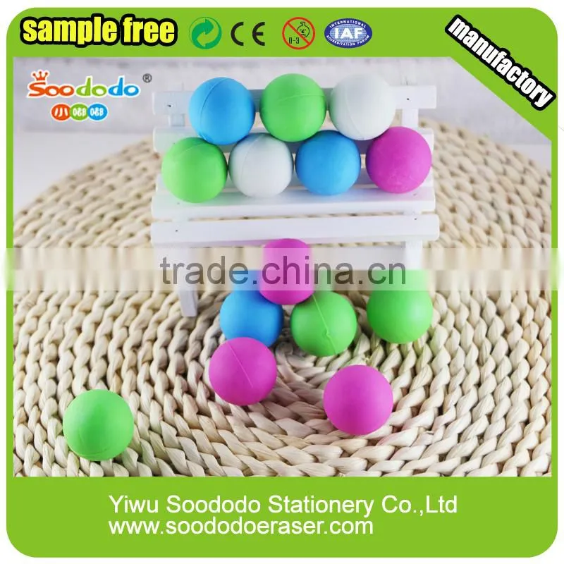 Ball Novelty Eraser ,scented pencil eraser