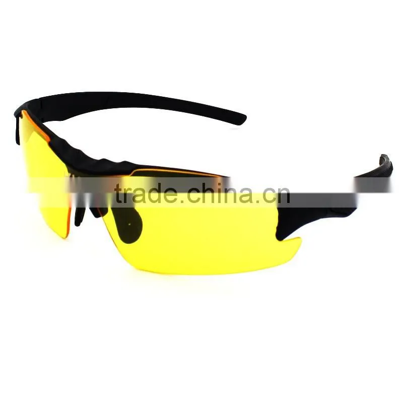 Flexible frame high light transmission HD yellow driving glasses sunglasses