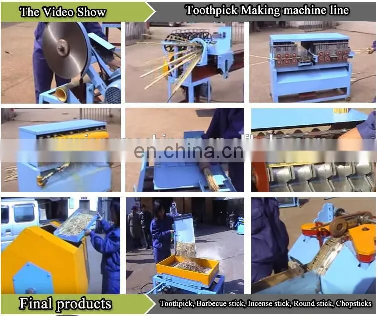 Automatic bamboo toothpick making machine/ tooth pick making machine/ automatic wood toothpick processing machine price