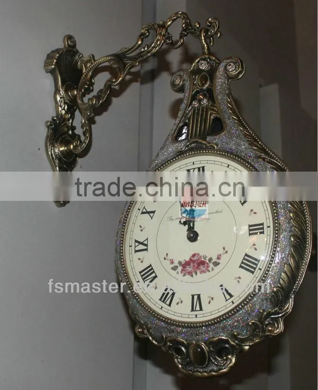 large metal wall clock wholesale wall clocks hanging home decoration craft wood wall clock