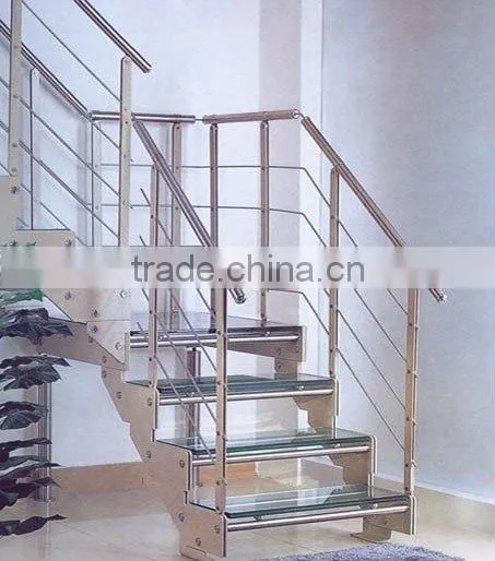 good sell glass stairs grill design