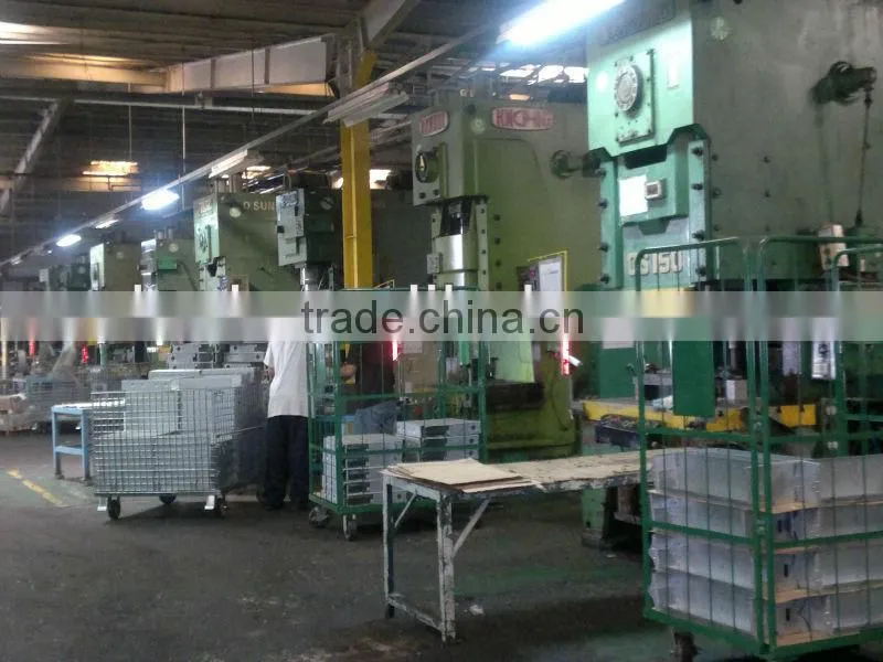 Logistics warehouse steel nestable roll container