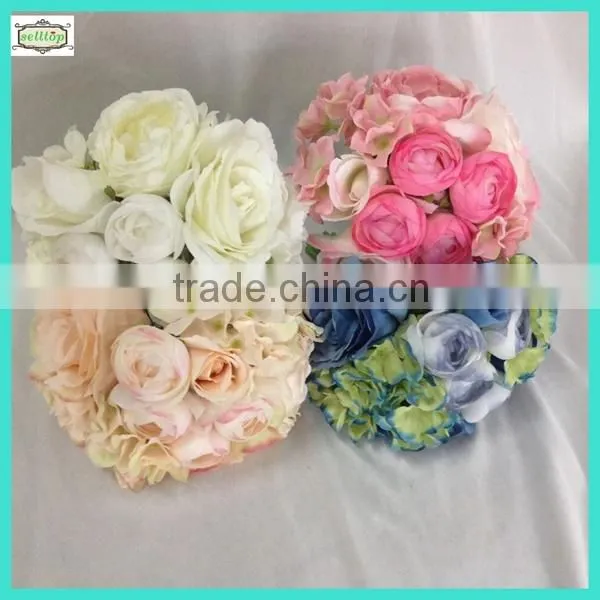 20cm 15heads mini fabric artificial bouquet