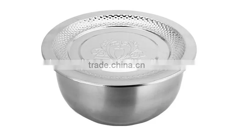 caitang shencai 3pcs oil basin set/ big salad bowl sets/ basket strainer