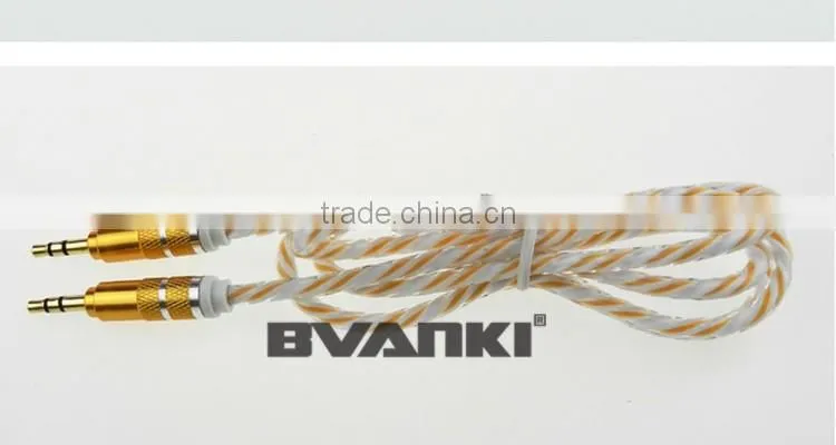 new products 2016 Wholesale monitor audio speaker cable aux audio cable extension audio video cable free samples