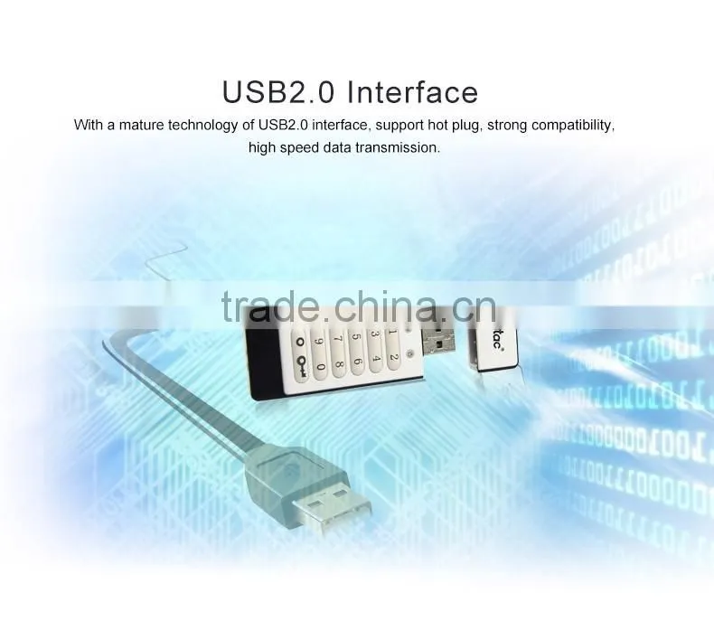 Netac U618 Safe and reliable U-safe keyboard encryption USB flash drive