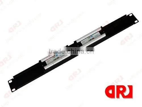 With Back Bar 12 ports UTP cat5E patch panel