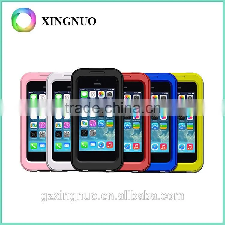 Fashion design clean pc silicone waterproof phone case for iphone 5