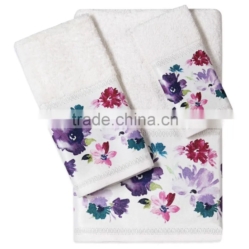 100% cotton microfiber fabric yard for bath towel