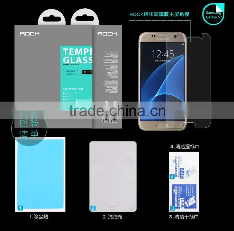 Original Rock Anti Scratch 9H 2.5D 0.2MM Tempered Glass Screen Protector for Samsung Galaxy S7 MT-5484