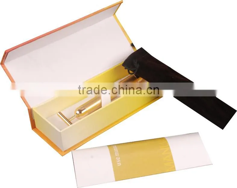 New Beauty Products 2014 24K Gold T-Shape Bar Portable Facial Massage Machine