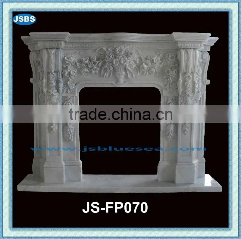 sale home decoration antique marble flower fireplace