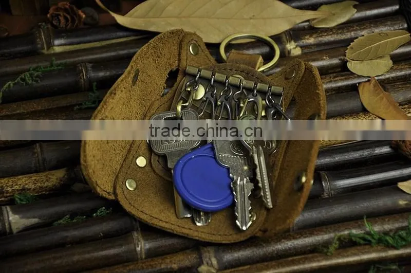 Custom multiple vest genuine leather cool key holder